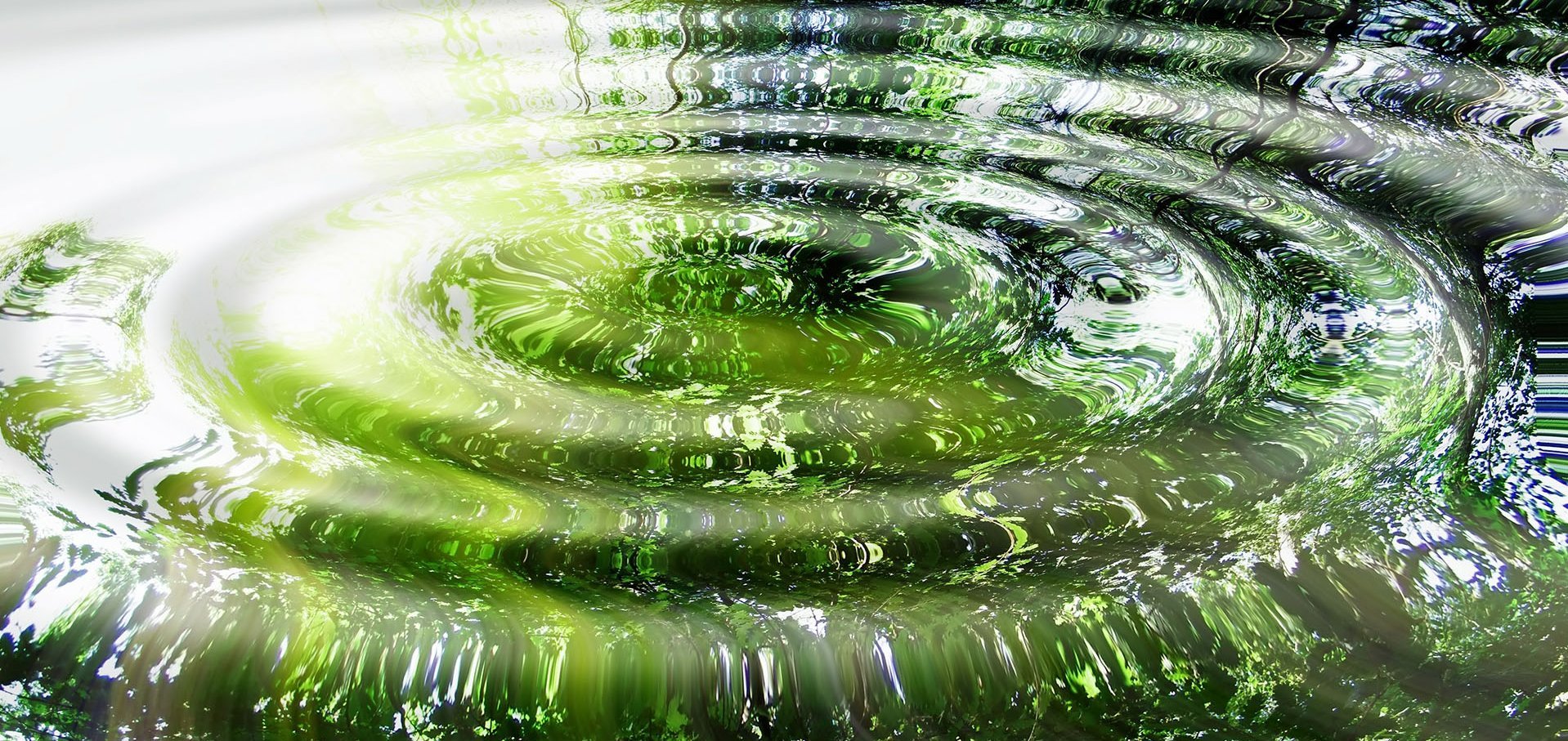 Wärmestrom Wasseroberfläche: Symbol für grünen Wärmestrom-Tarif